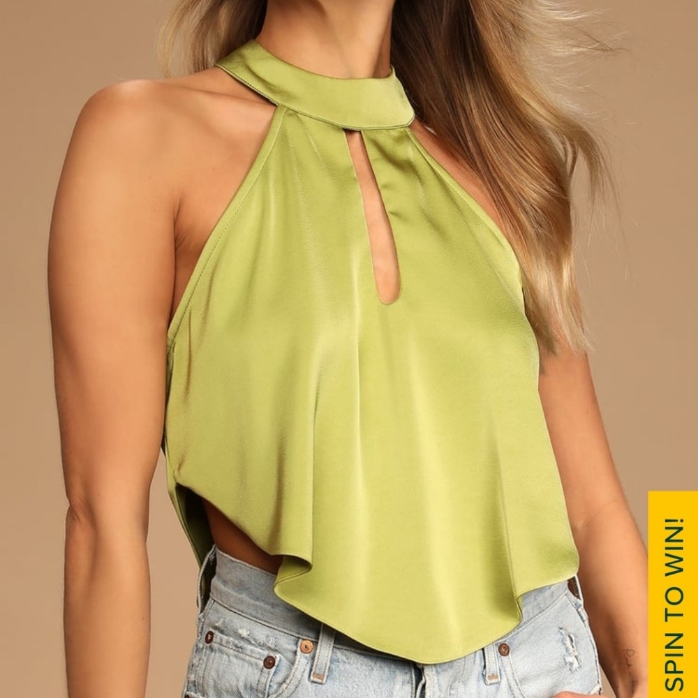 NWOT Lime Crop Top